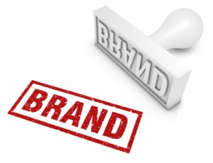 Brand rubber stamp. 