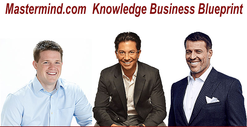 Tony Robbins Dean Graziosi and Russell Brunson Knowledge Business Blueprint Mastermind.com